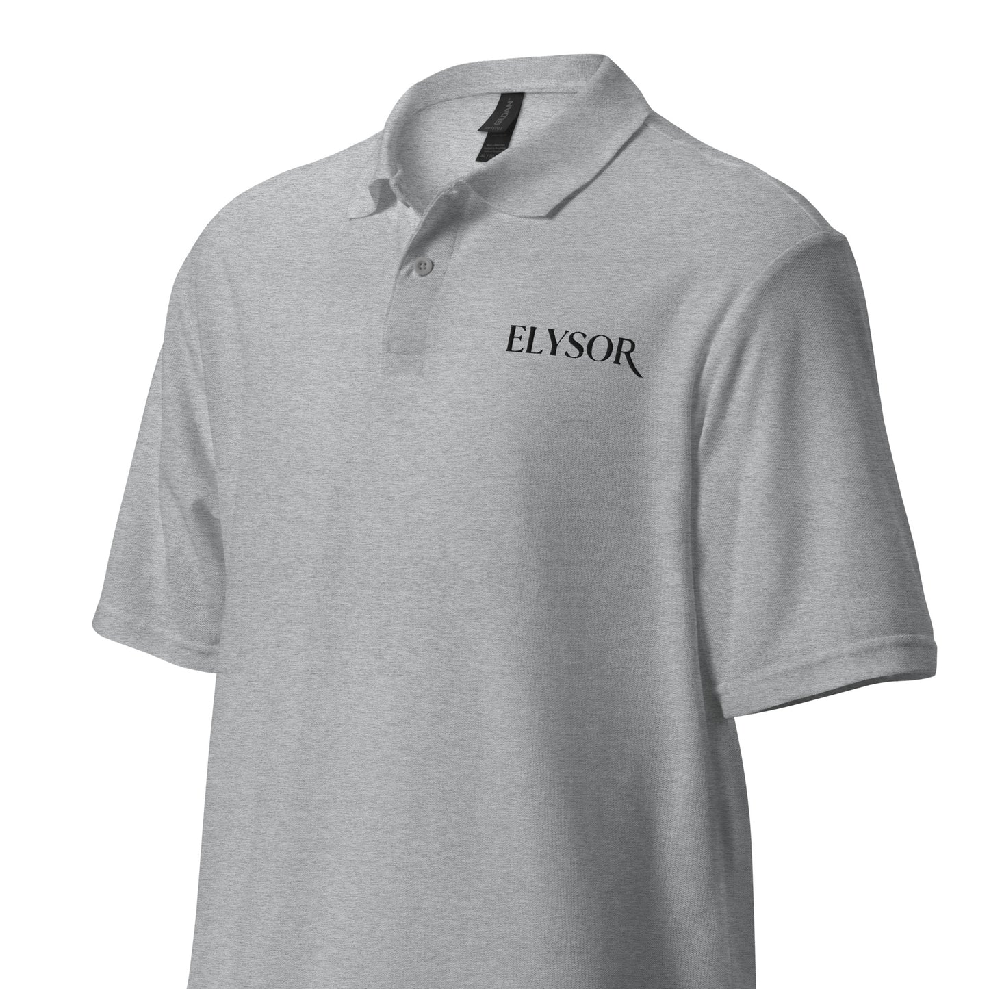 Button-Placket Polo Shirt