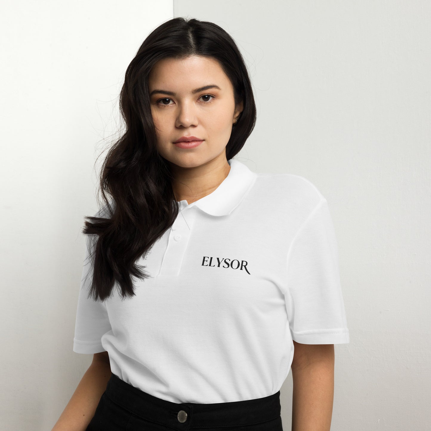 Button-Placket Polo Shirt