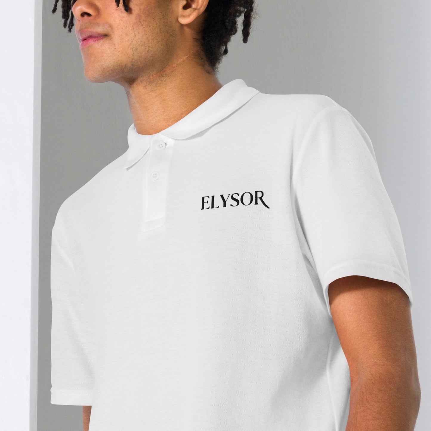 Button-Placket Polo Shirt